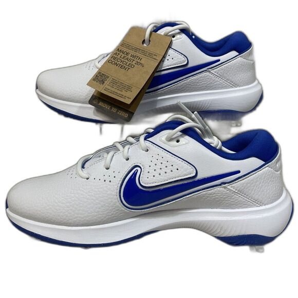 Men Size 7.5 Nike Victory Pro 3 Golf Cleats Shoes White Royal Blue DV6800-140